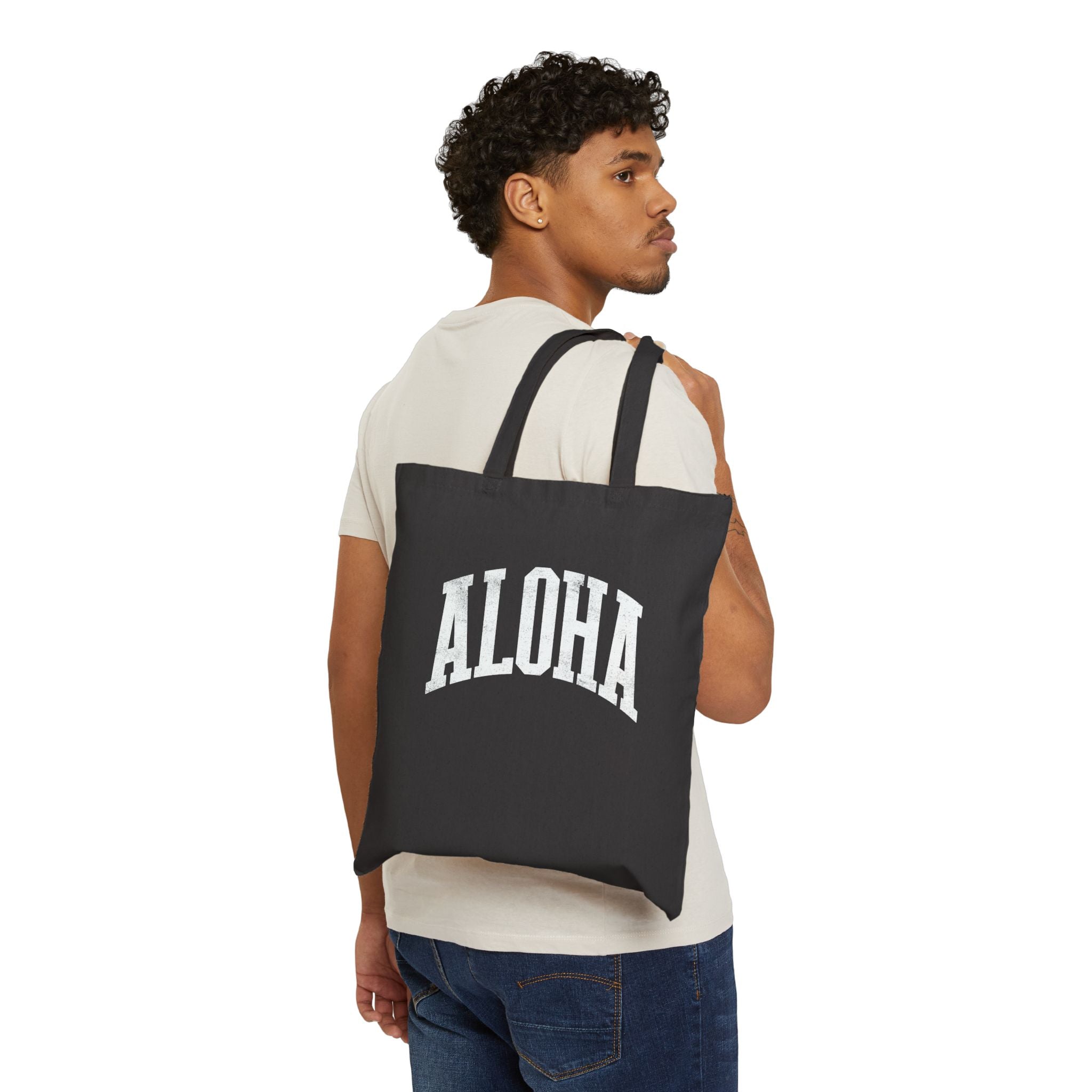 VARSITY Cotton Canvas Tote Bag