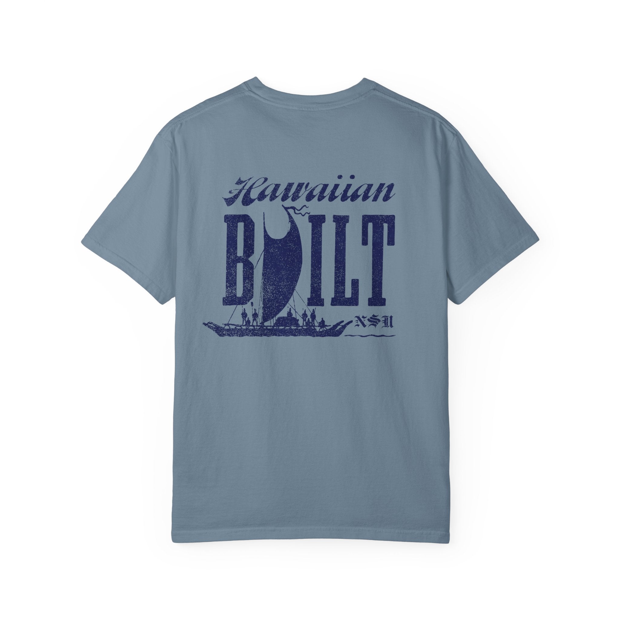 HB VOYAGE (Blue) Custom Garment Dyed Cotton Tee