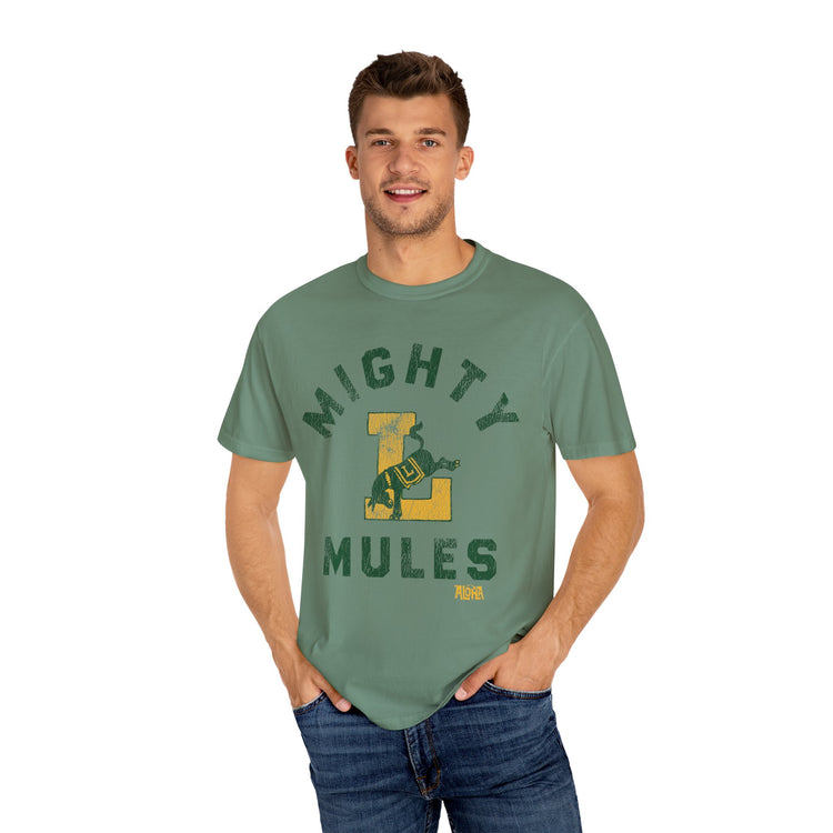 MIGHTY MULES Custom Garment Dyed Cotton Tee