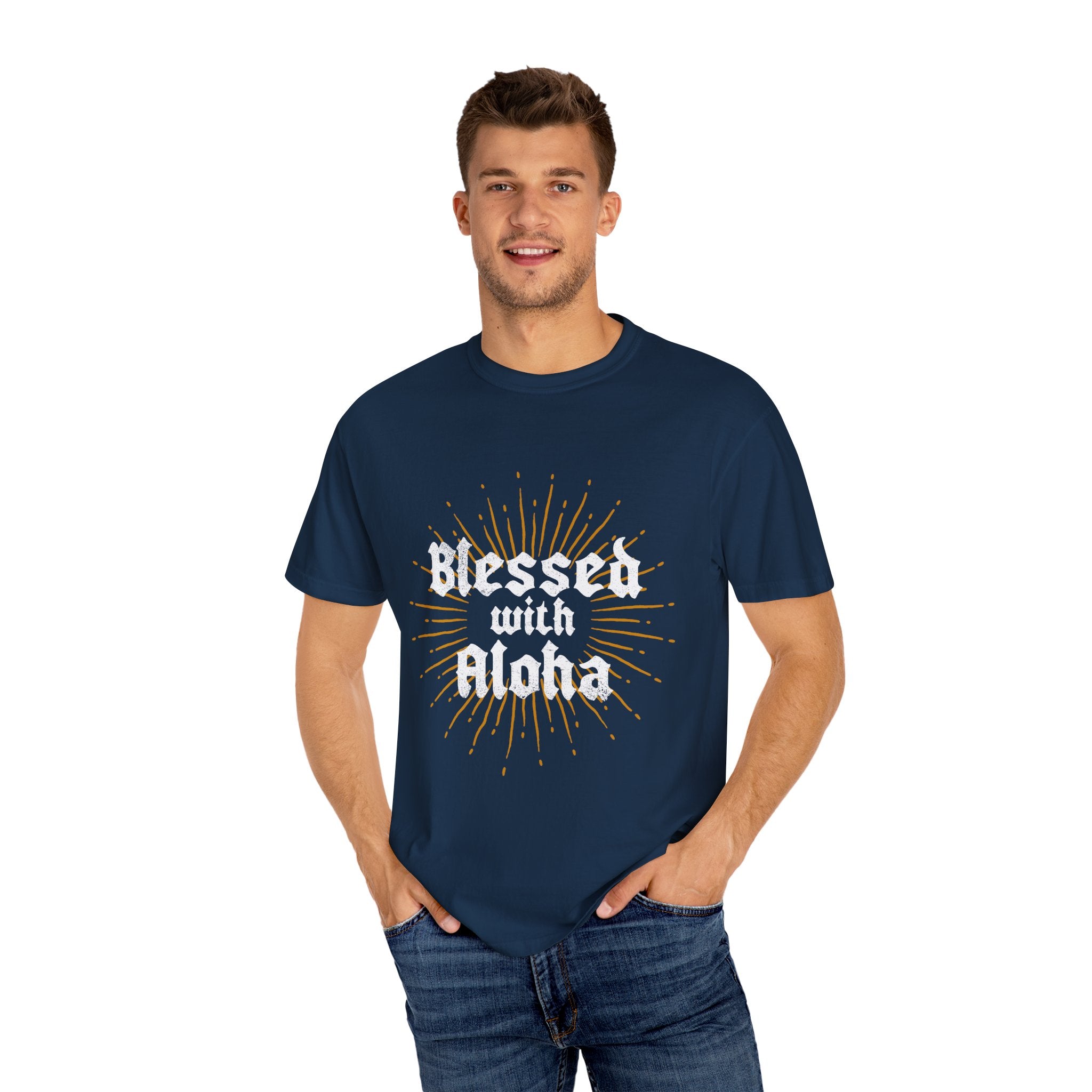 BLESSED Custom Garment Dyed Cotton Tee