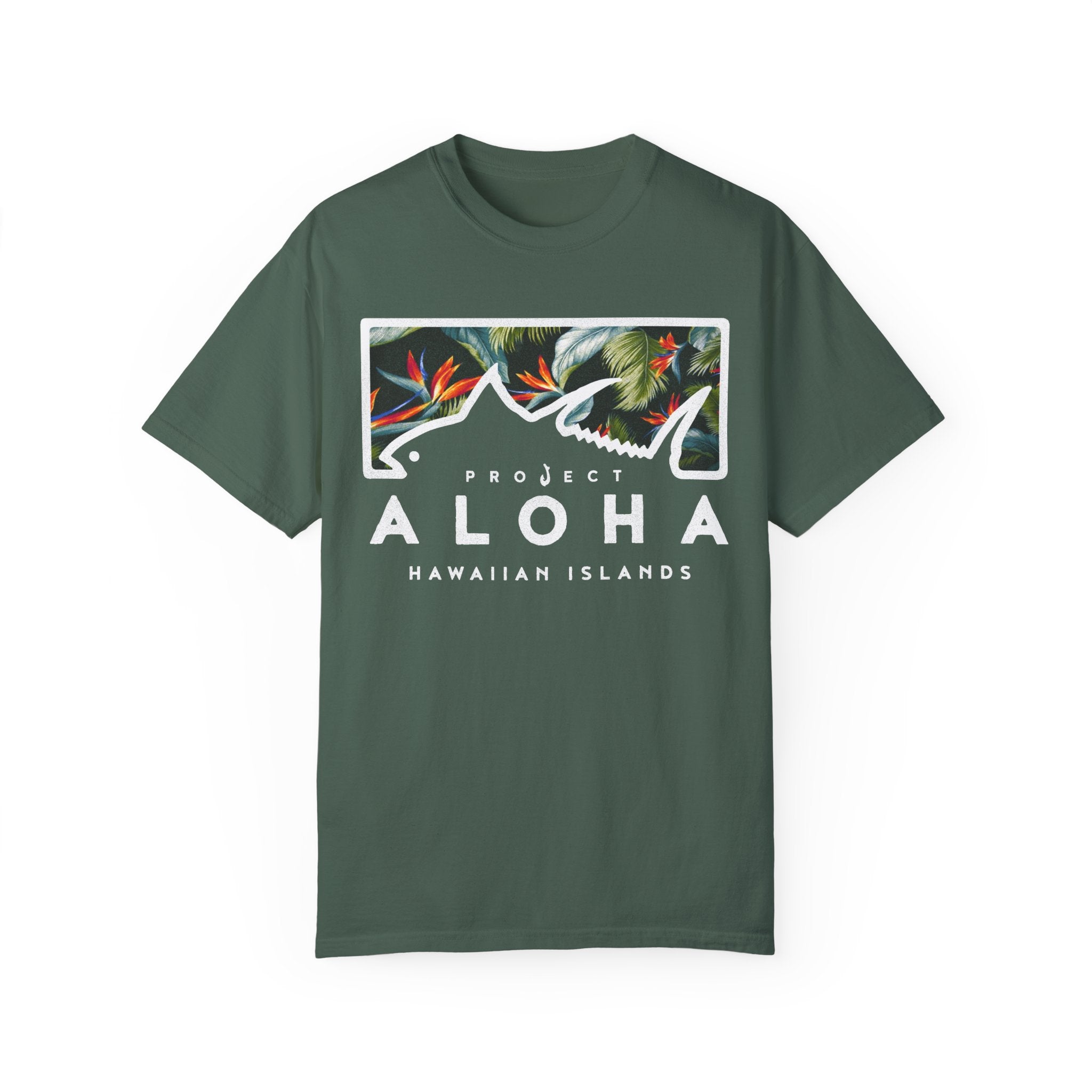 AHI PARADISE Custom Garment Dyed Cotton Tee