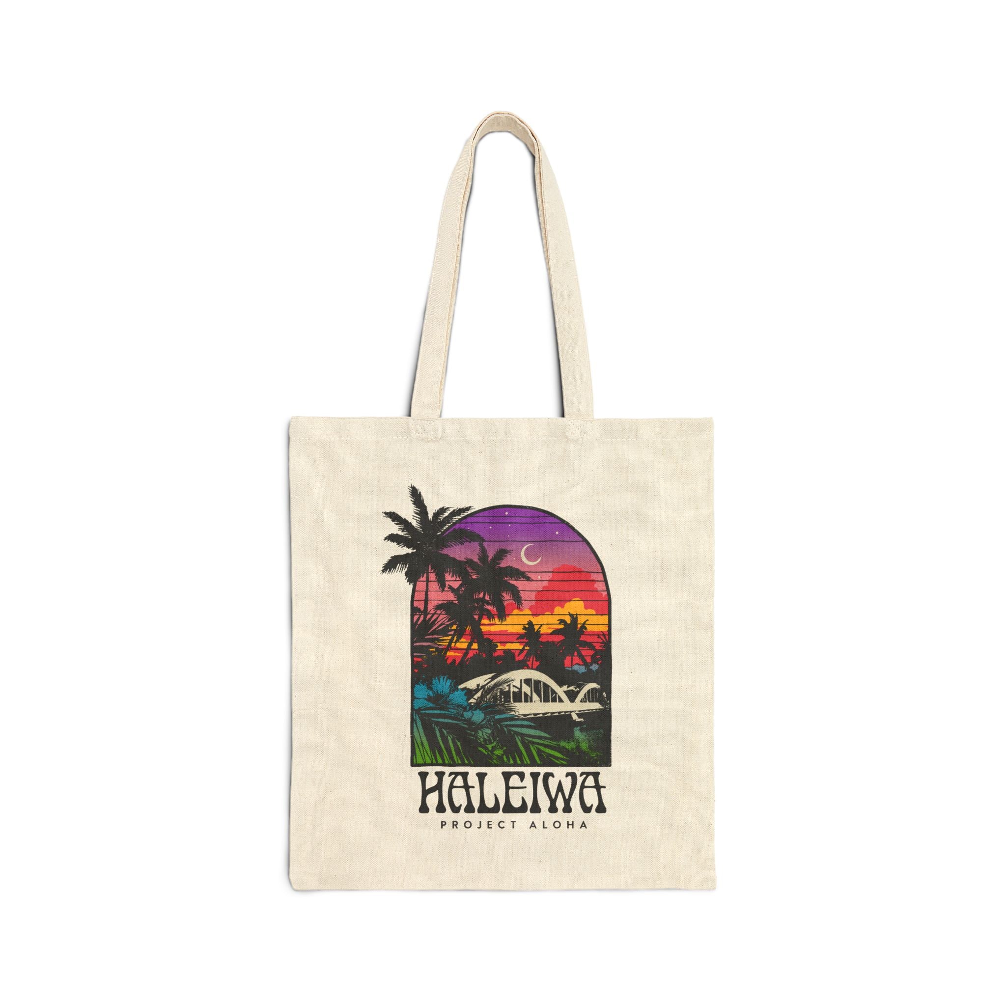 ANAHULU SCENIC Cotton Canvas Tote Bag