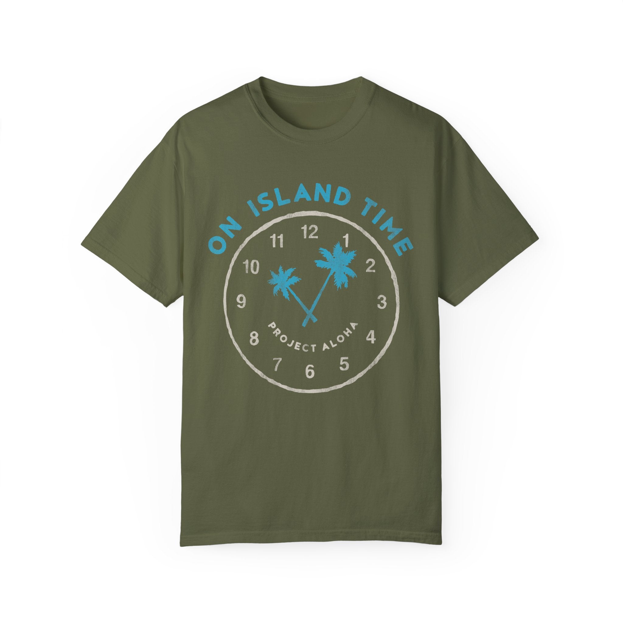 ISLAND TIME Custom Garment Dyed Cotton Tee