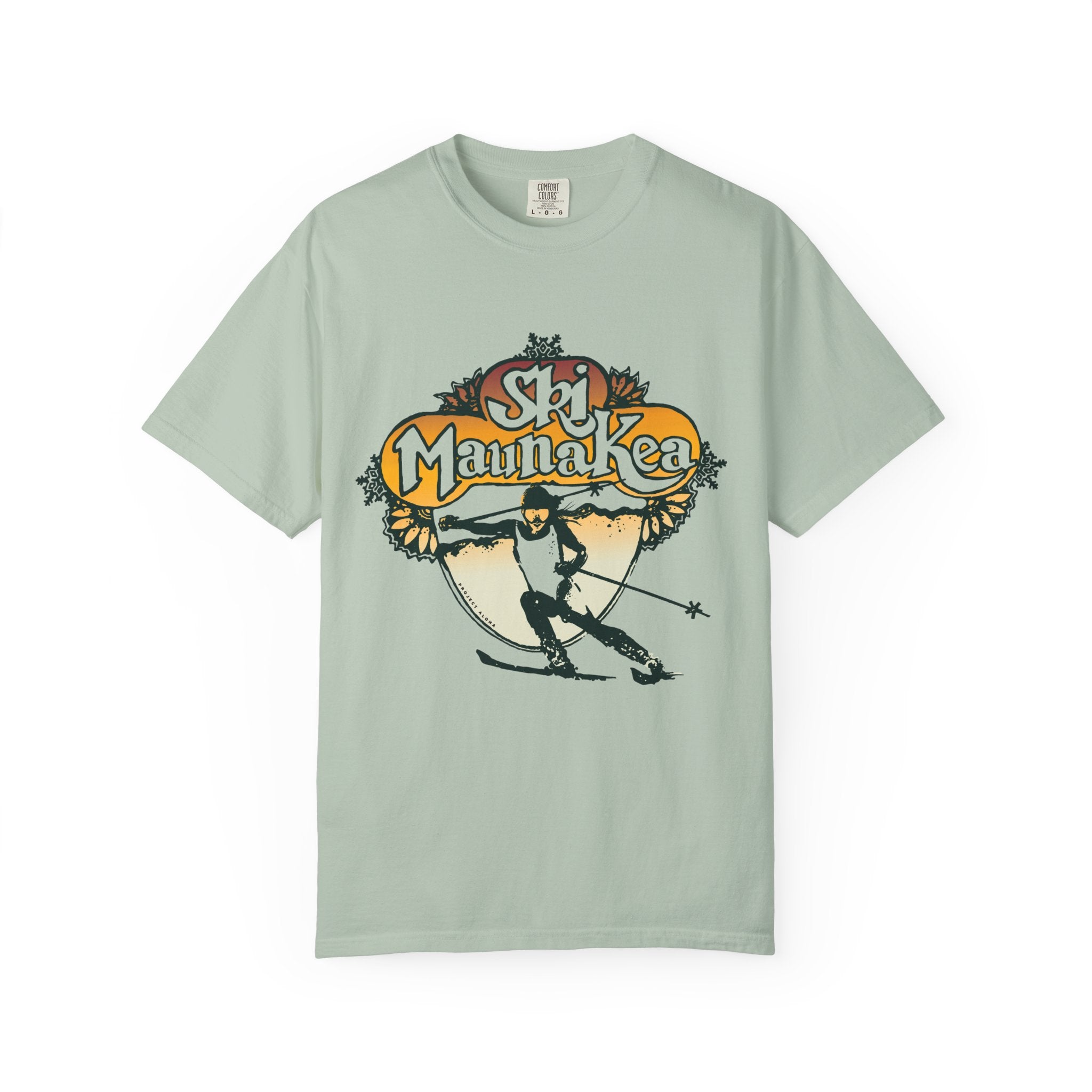 SKI MAUNA KEA Custom Garment Dyed Cotton Tee