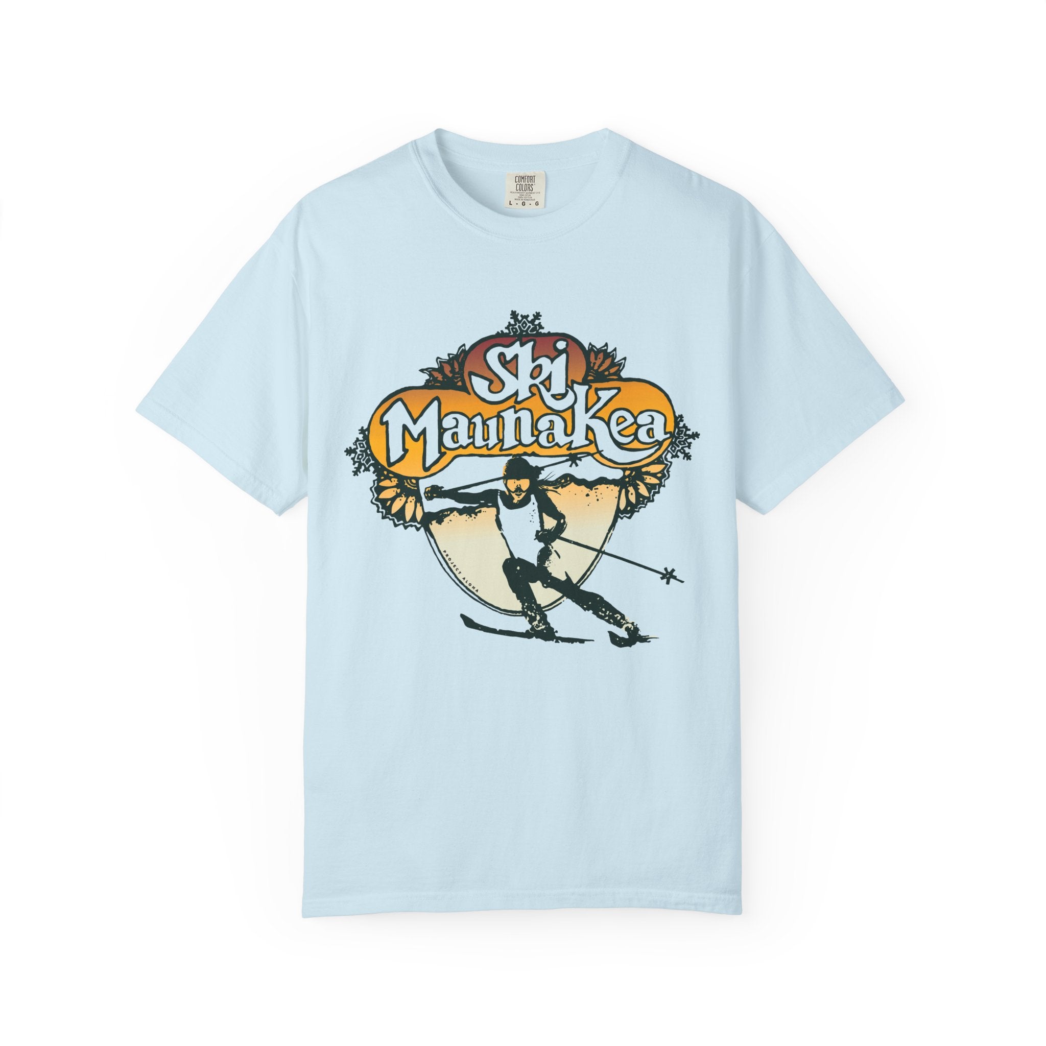 SKI MAUNA KEA Custom Garment Dyed Cotton Tee