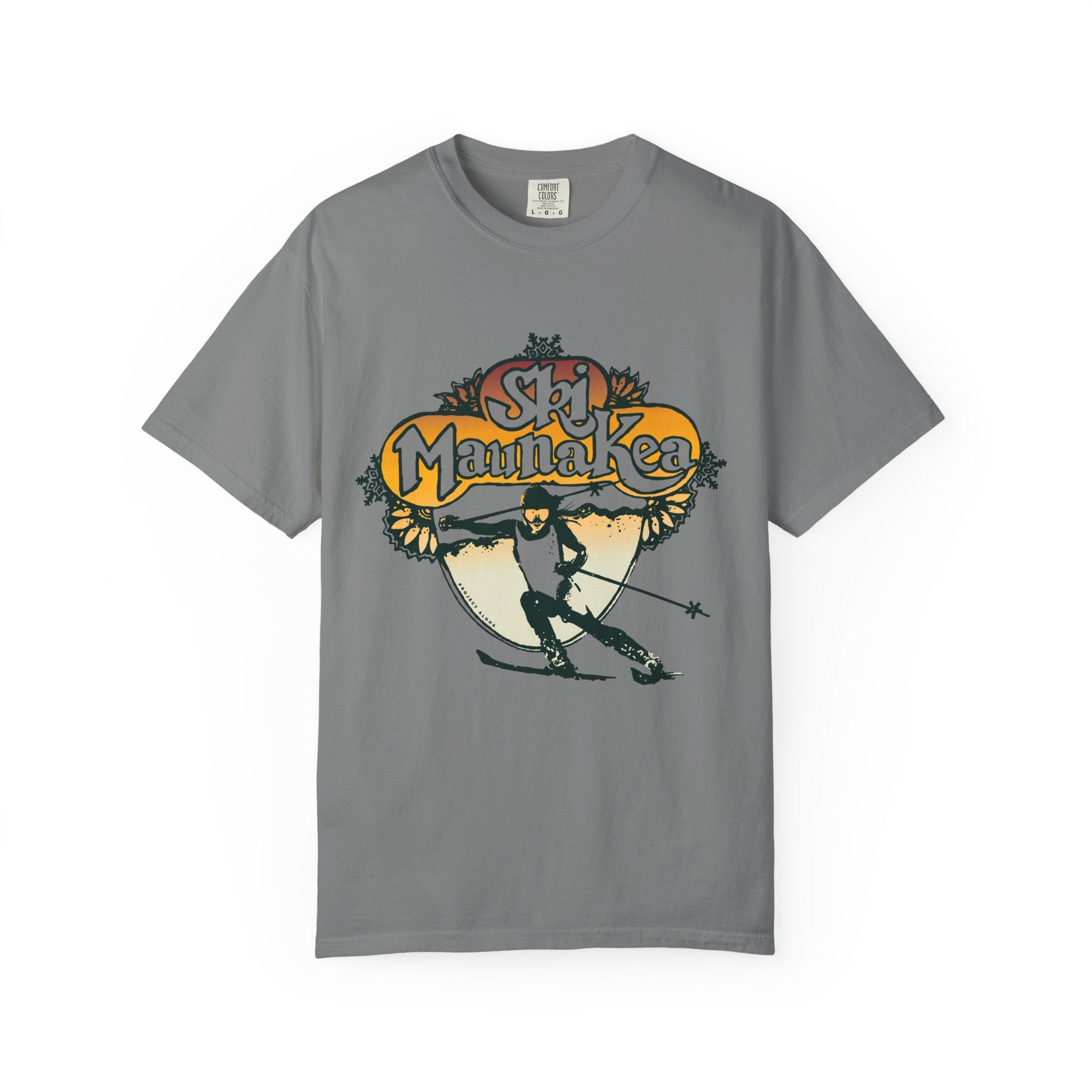SKI MAUNA KEA Custom Garment Dyed Cotton Tee