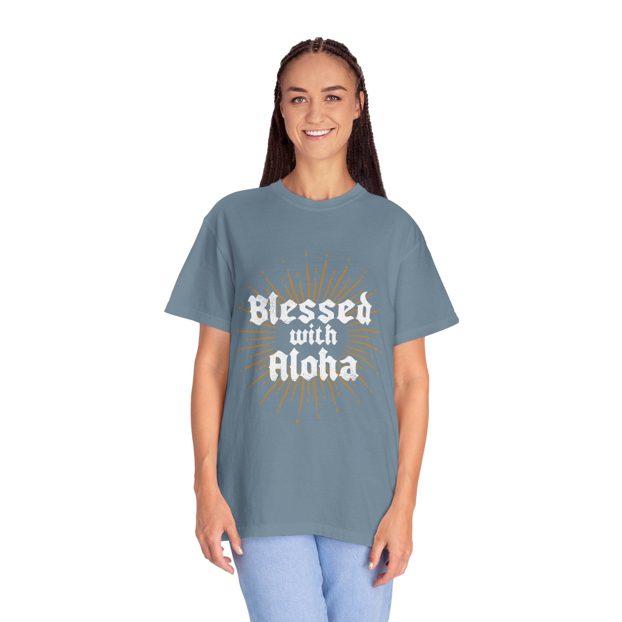 BLESSED Custom Garment Dyed Cotton Tee