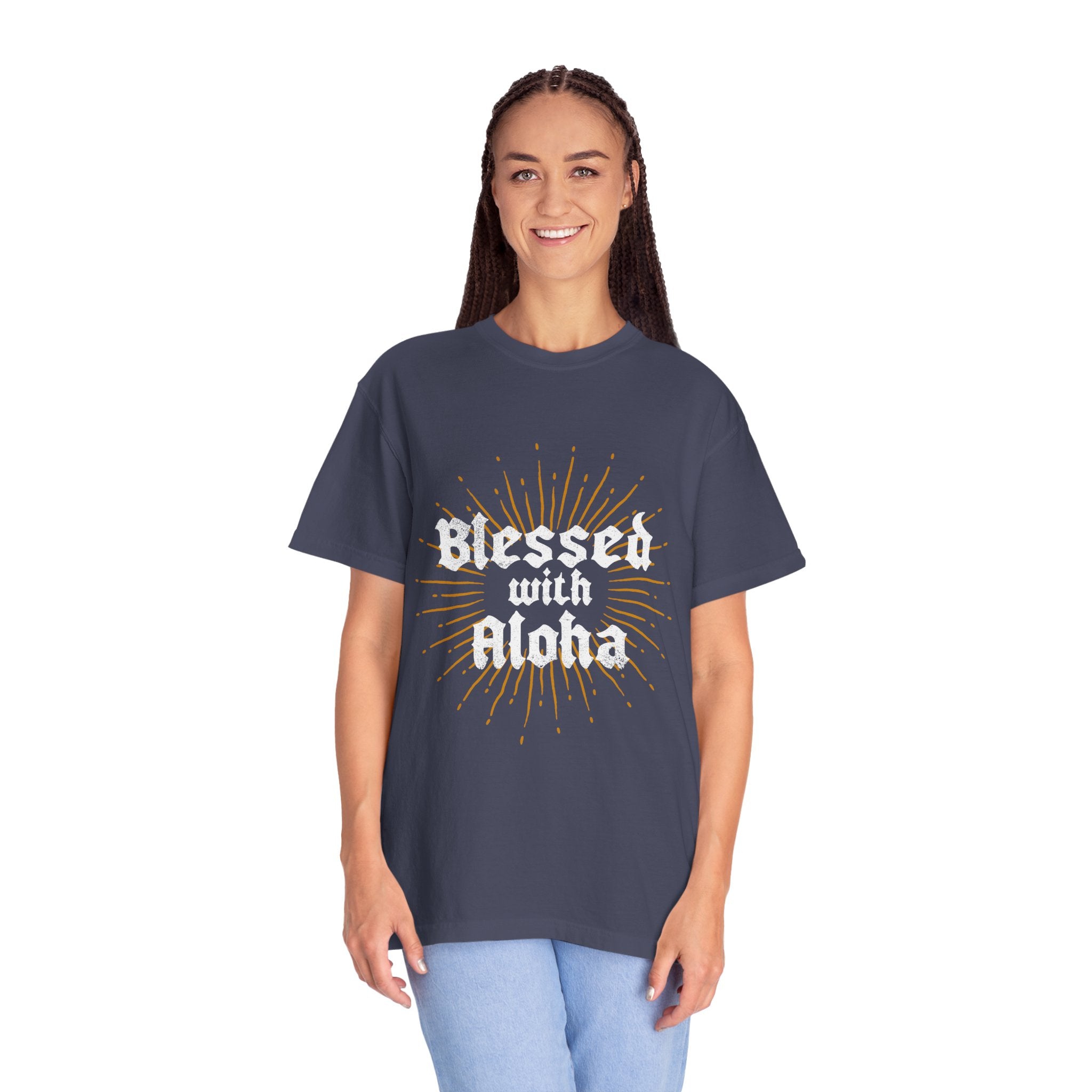 BLESSED Custom Garment Dyed Cotton Tee