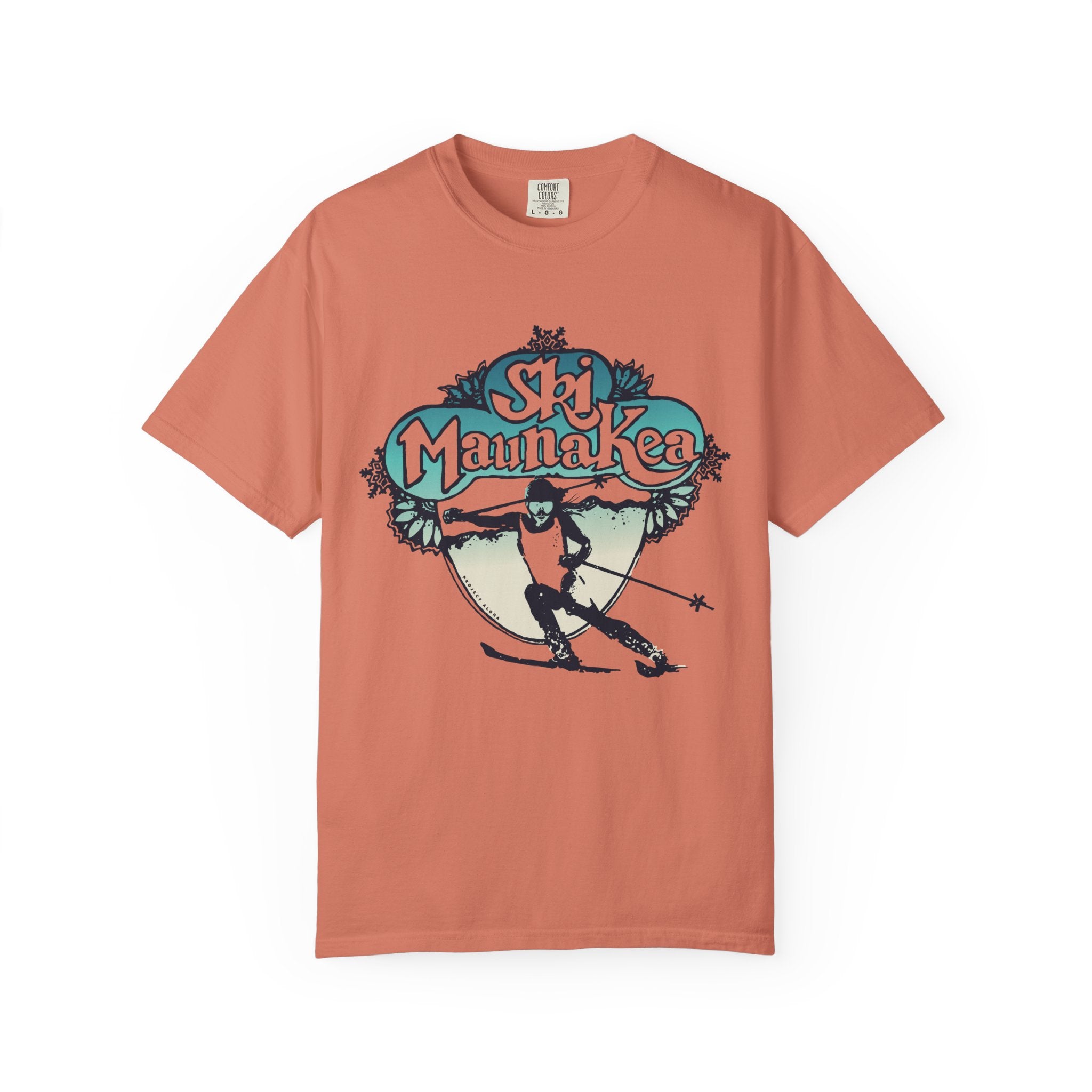 SKI MAUNA KEA Custom Garment Dyed Cotton Tee