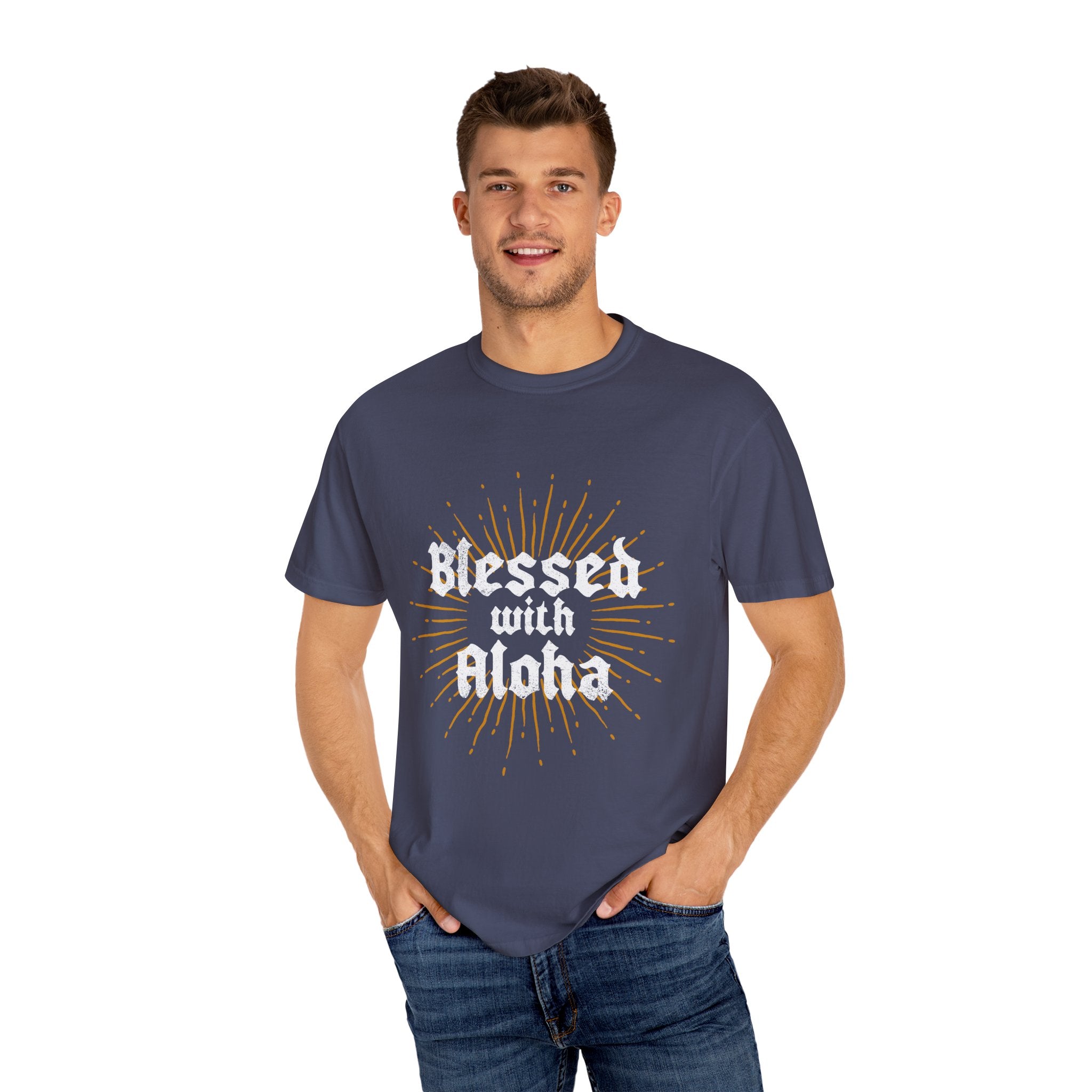 BLESSED Custom Garment Dyed Cotton Tee