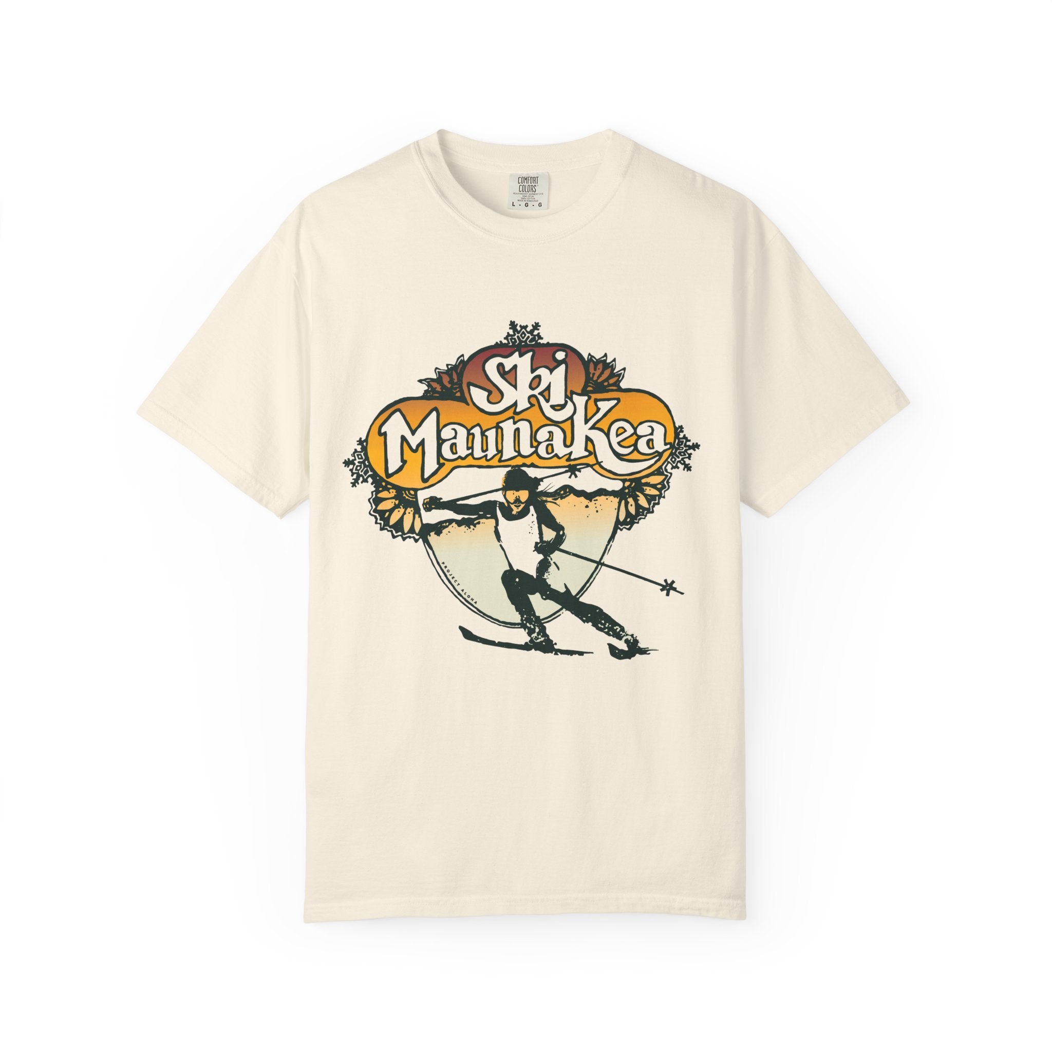 SKI MAUNA KEA Custom Garment Dyed Cotton Tee