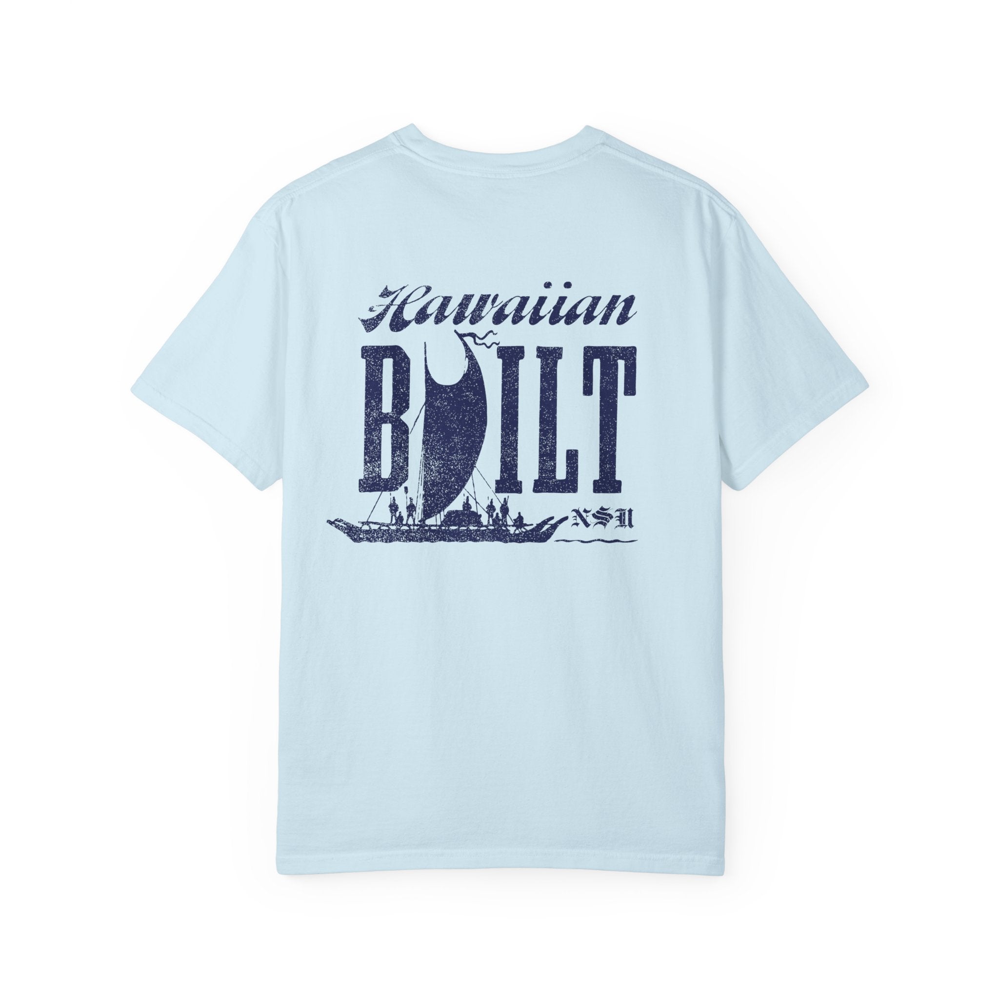 HB VOYAGE (Blue) Custom Garment Dyed Cotton Tee