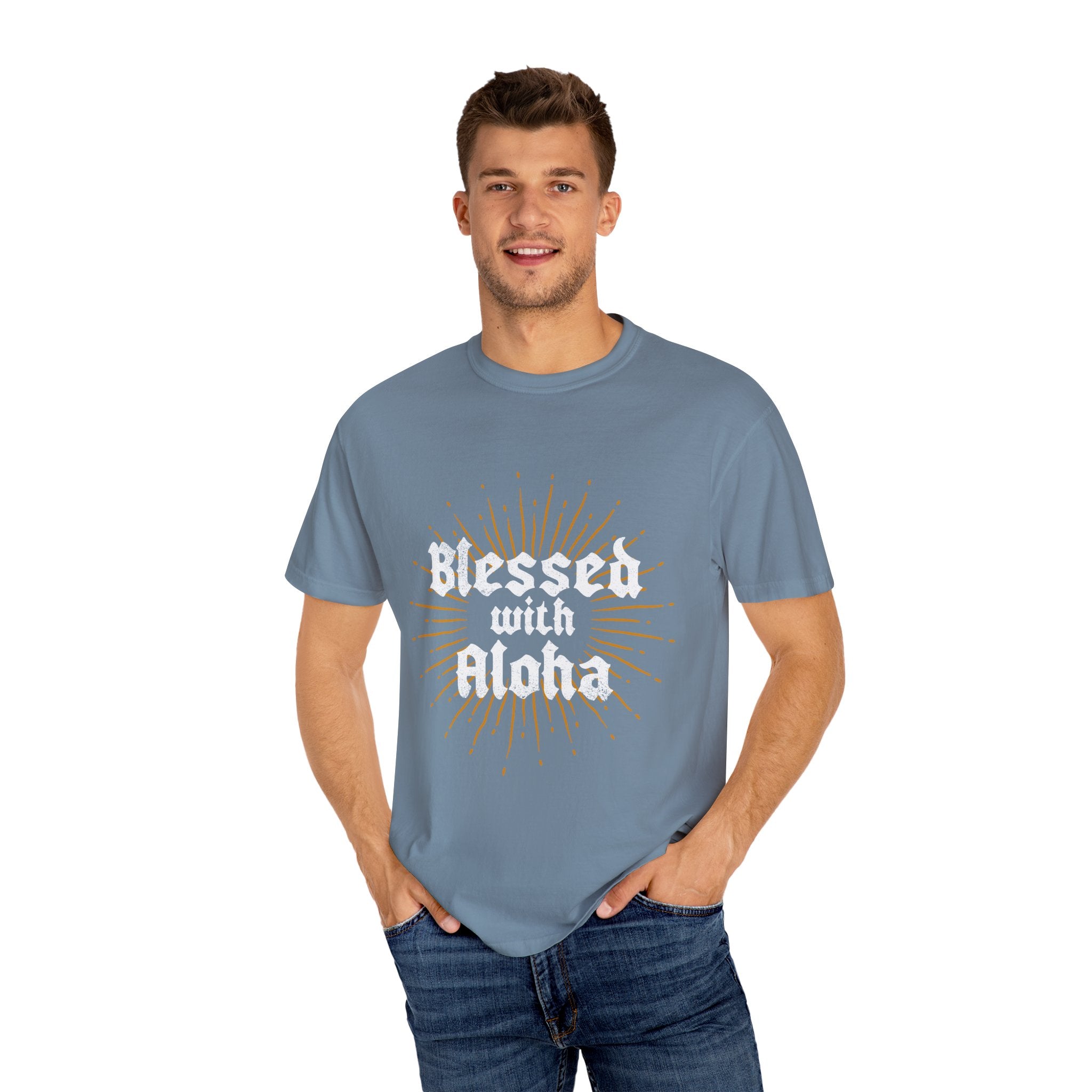 BLESSED Custom Garment Dyed Cotton Tee