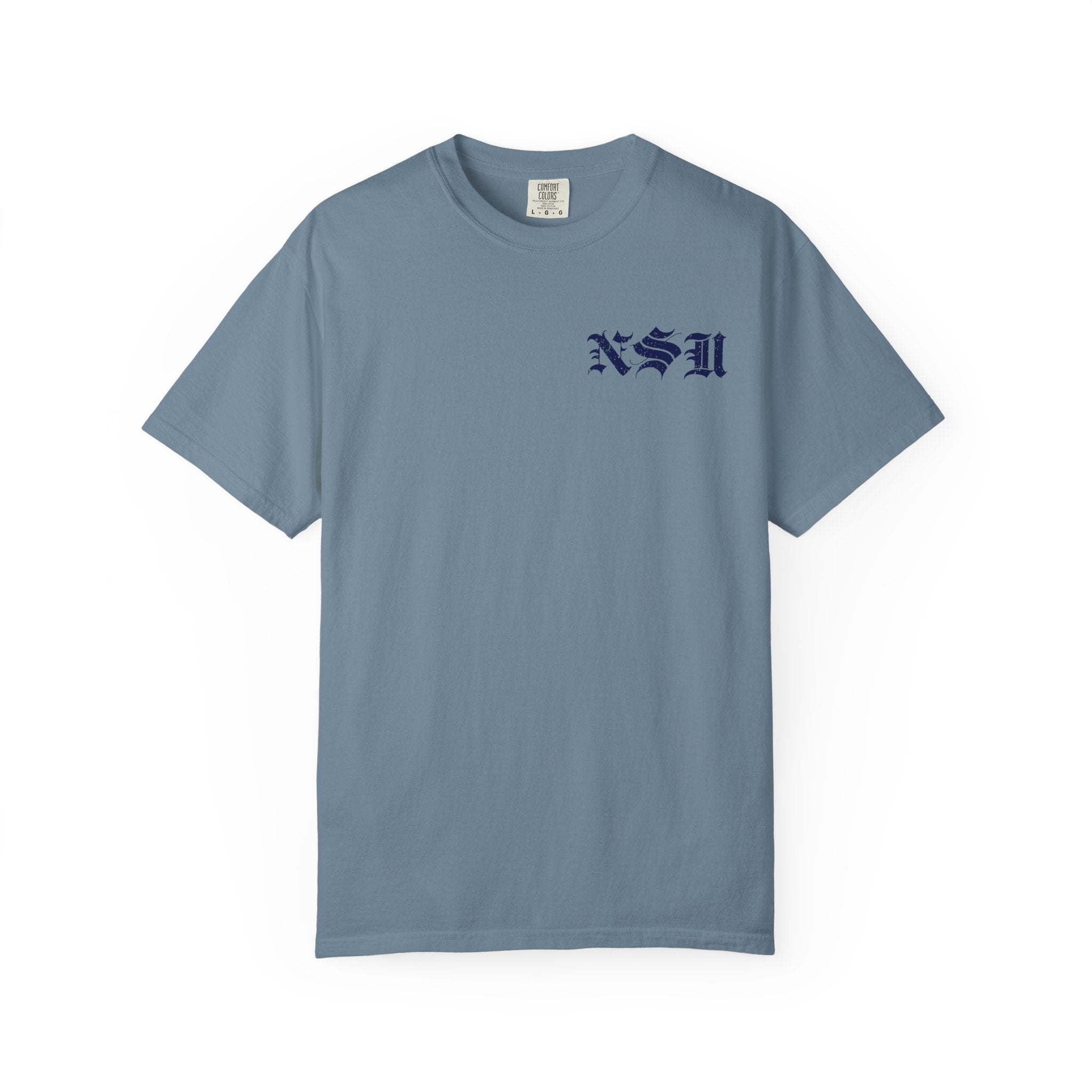 HB VOYAGE (Blue) Custom Garment Dyed Cotton Tee