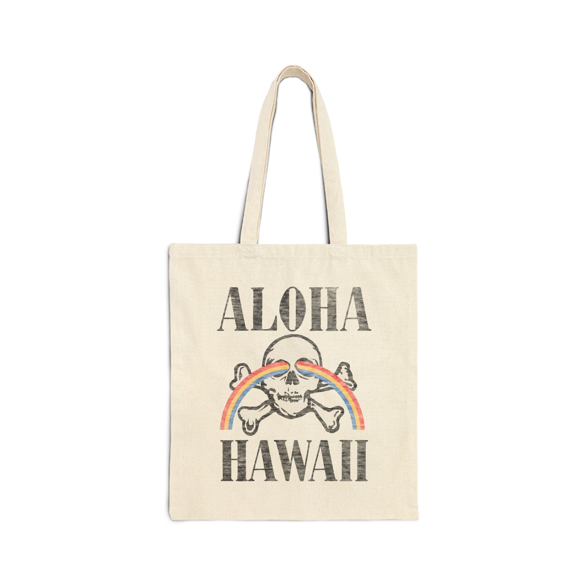 RAINBONES Cotton Canvas Tote Bag