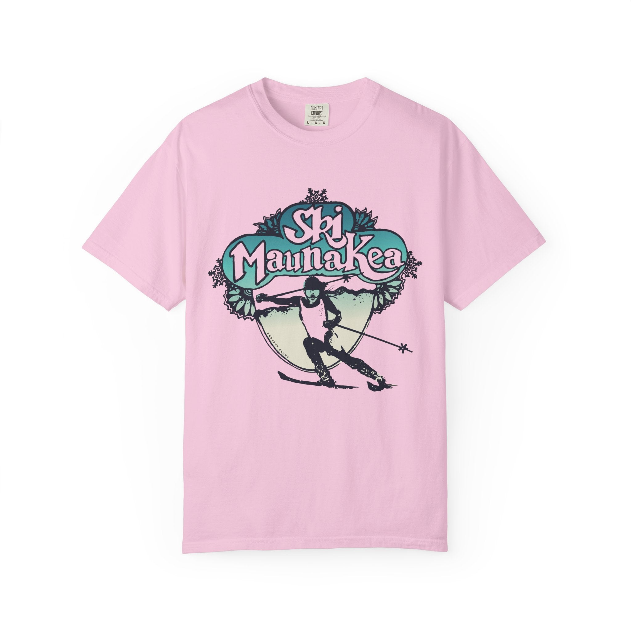 SKI MAUNA KEA Custom Garment Dyed Cotton Tee