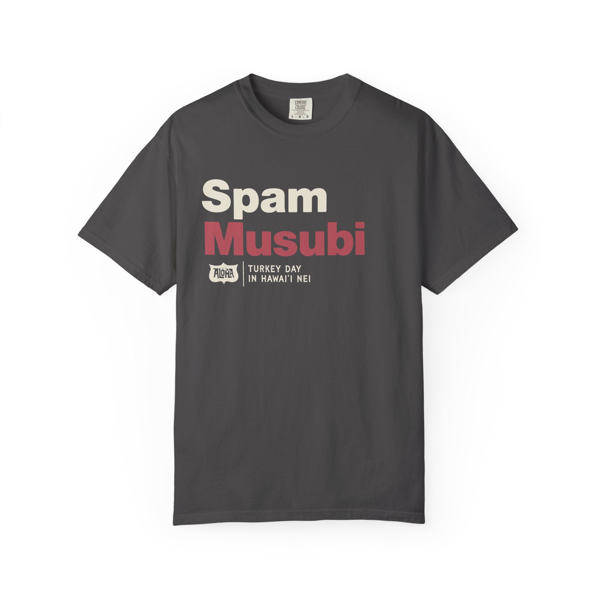 SPAM MUSUBI Custom Garment Dyed Cotton Tee