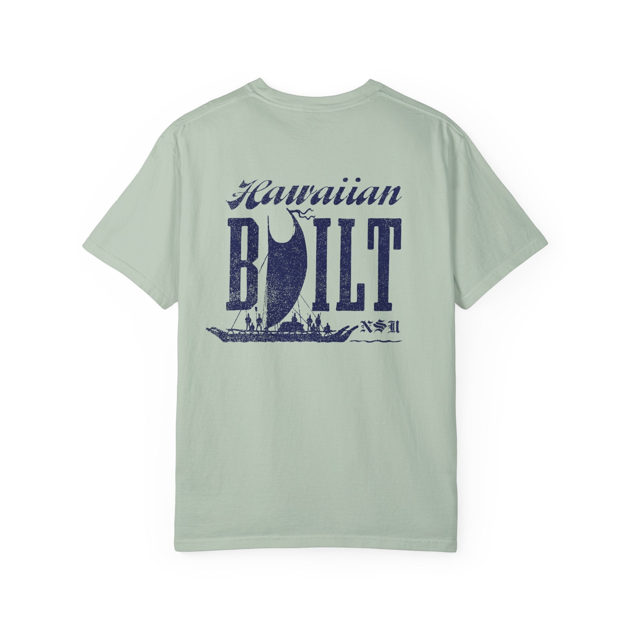 HB VOYAGE (Blue) Custom Garment Dyed Cotton Tee