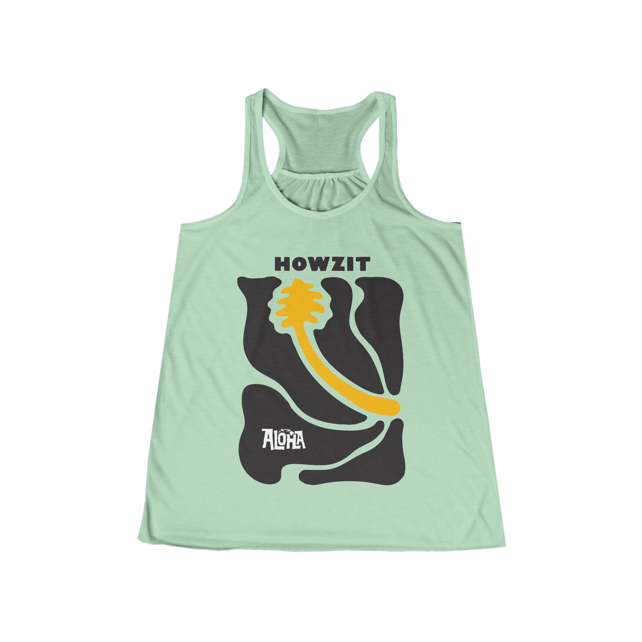 HOWZIT HIBISCUS Custom Womens Flowy Tank