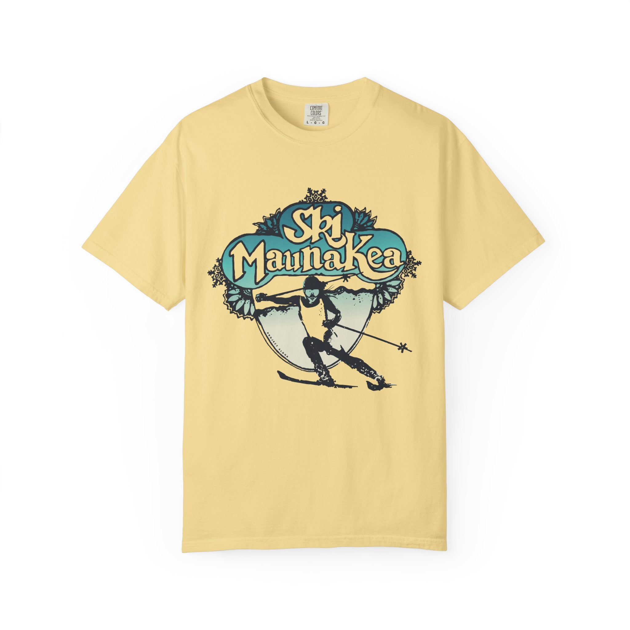 SKI MAUNA KEA Custom Garment Dyed Cotton Tee