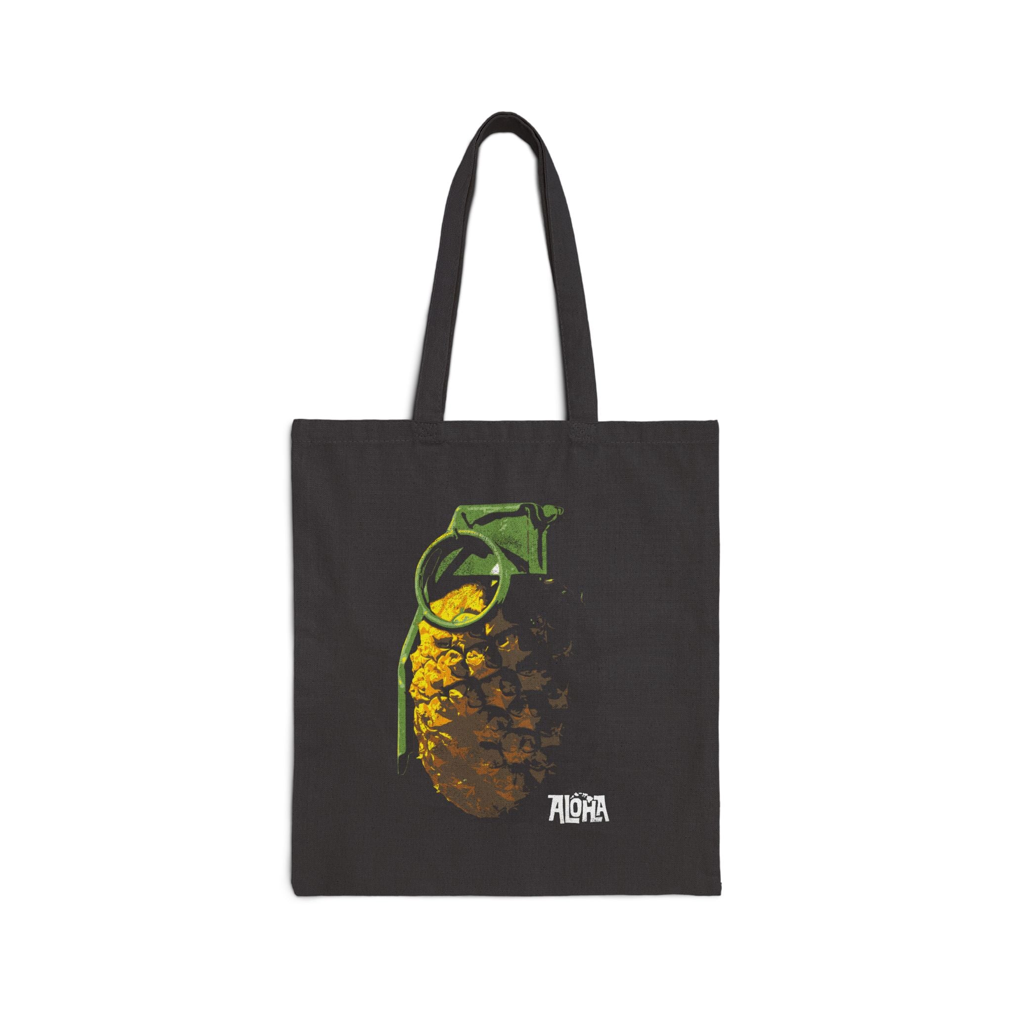 PIN APPLE Cotton Canvas Tote Bag