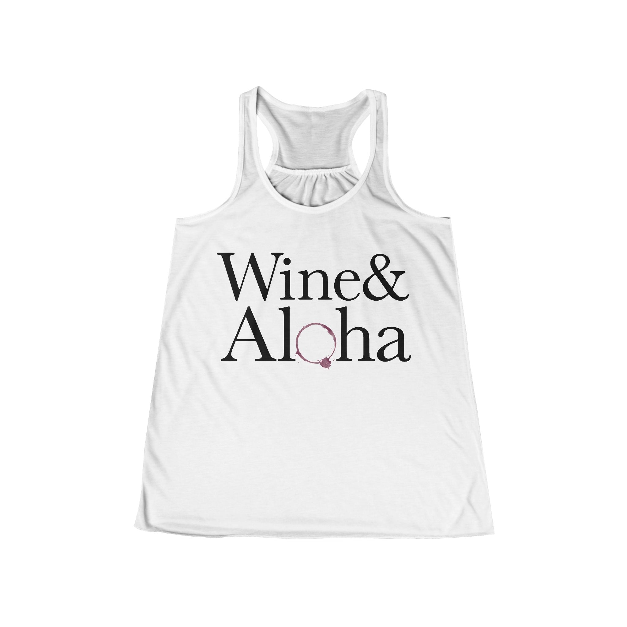 WINE & ALOHA Custom Womens Flowy Tank