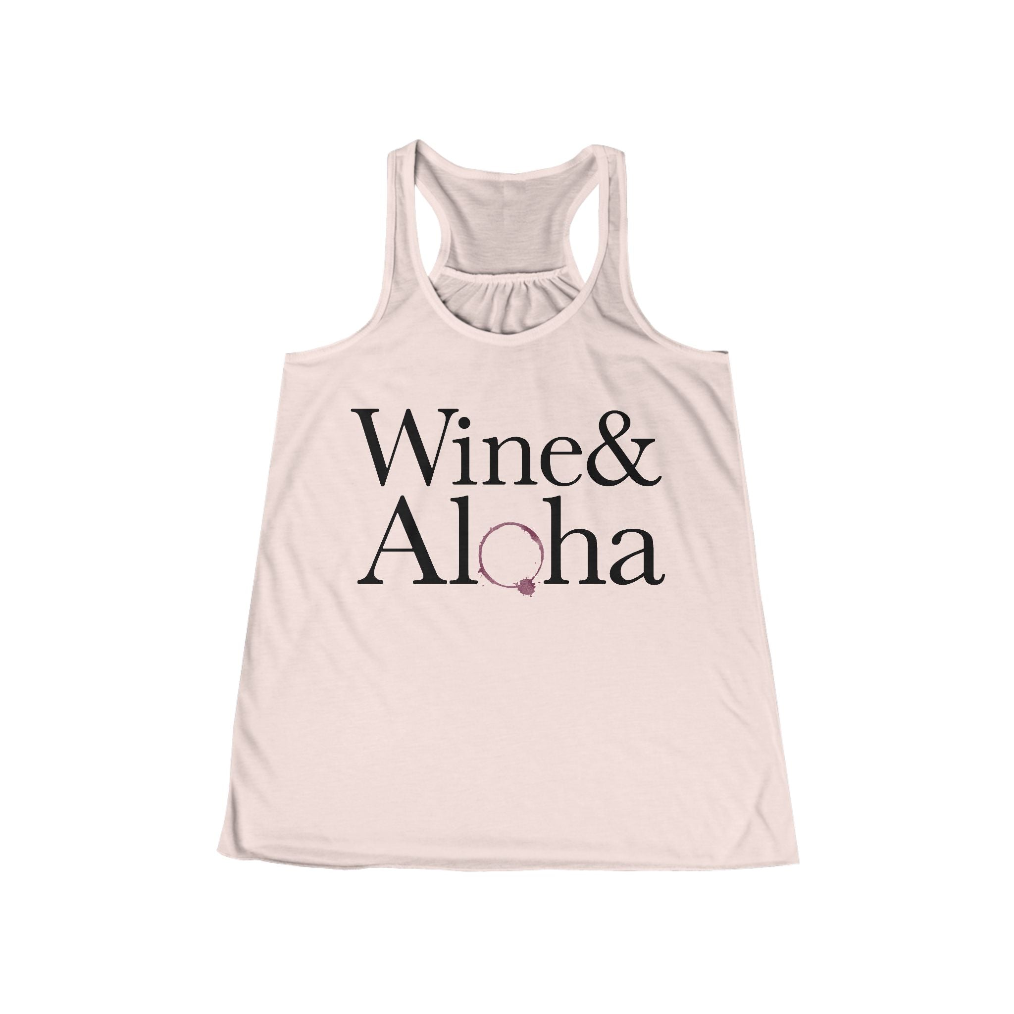 WINE & ALOHA Custom Womens Flowy Tank