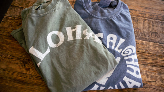 New comfy cotton tees that add a little more color to the mix.
