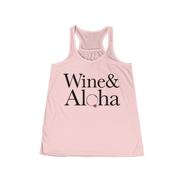 WINE & ALOHA Custom Womens Flowy Tank
