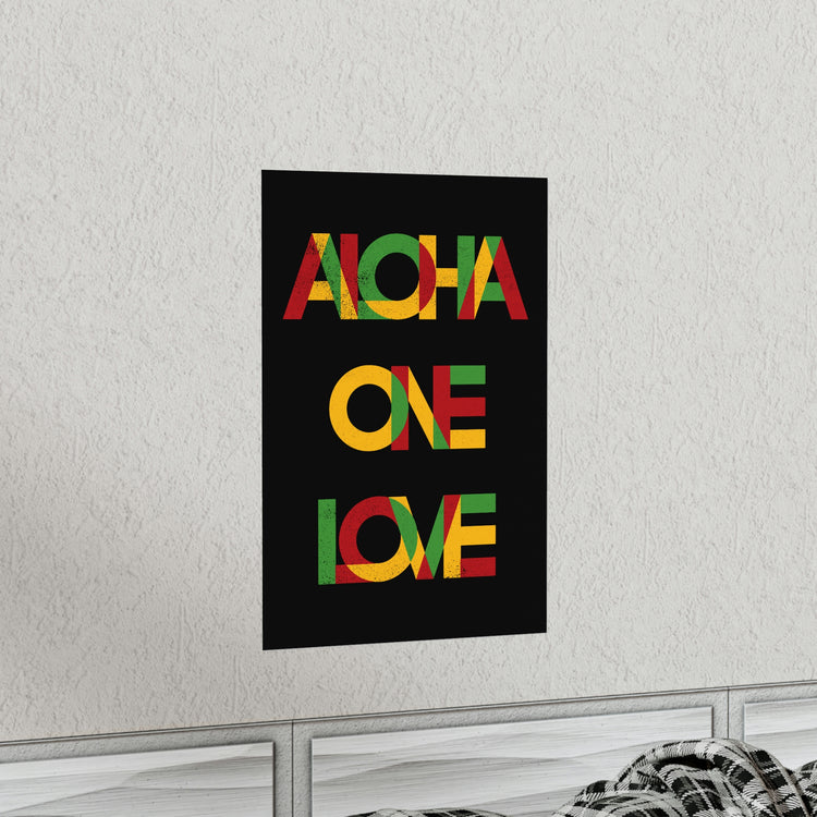 ONE LOVE Premium Matte Vertical Poster
