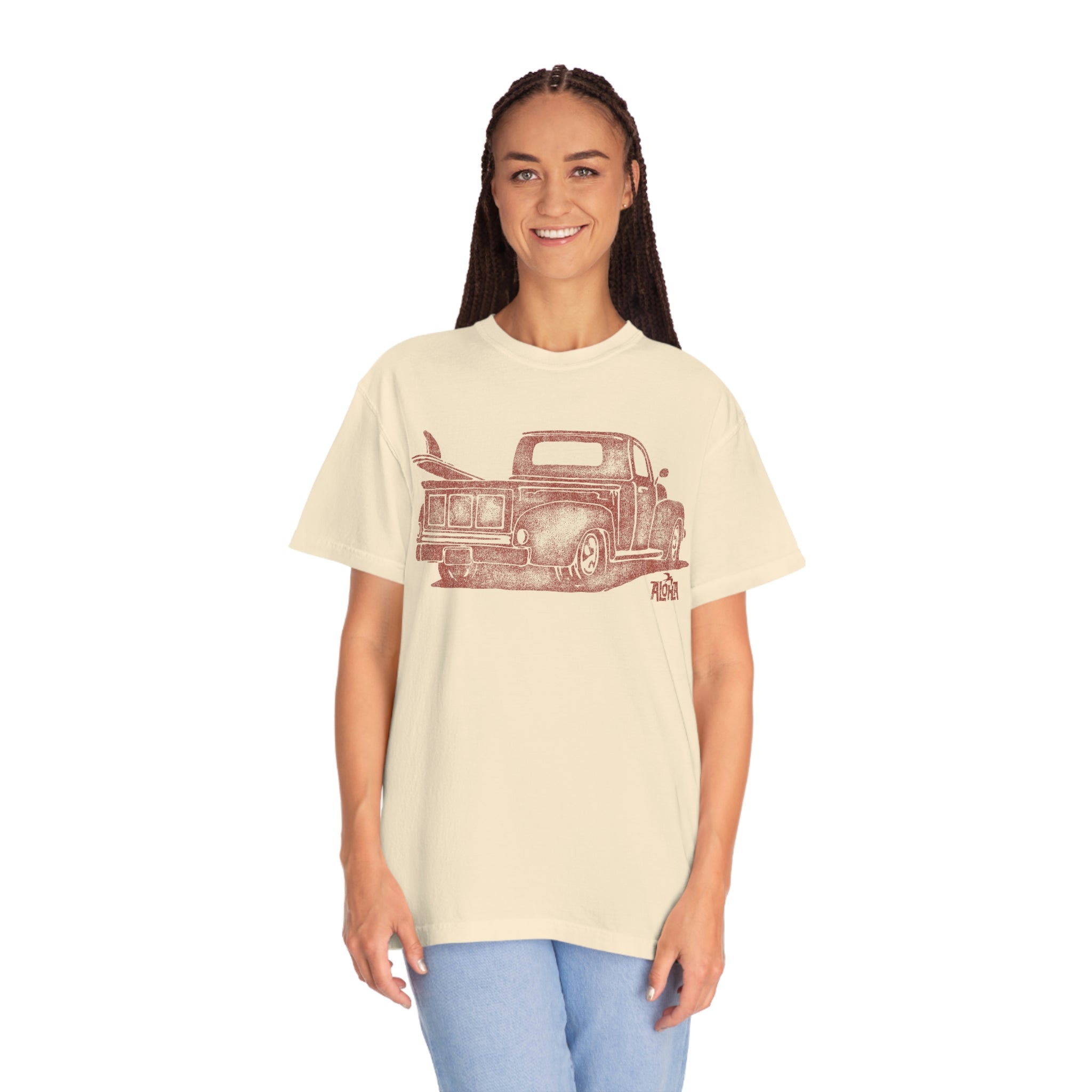 BEACH TRUCK Custom Garment Dyed Cotton Tee