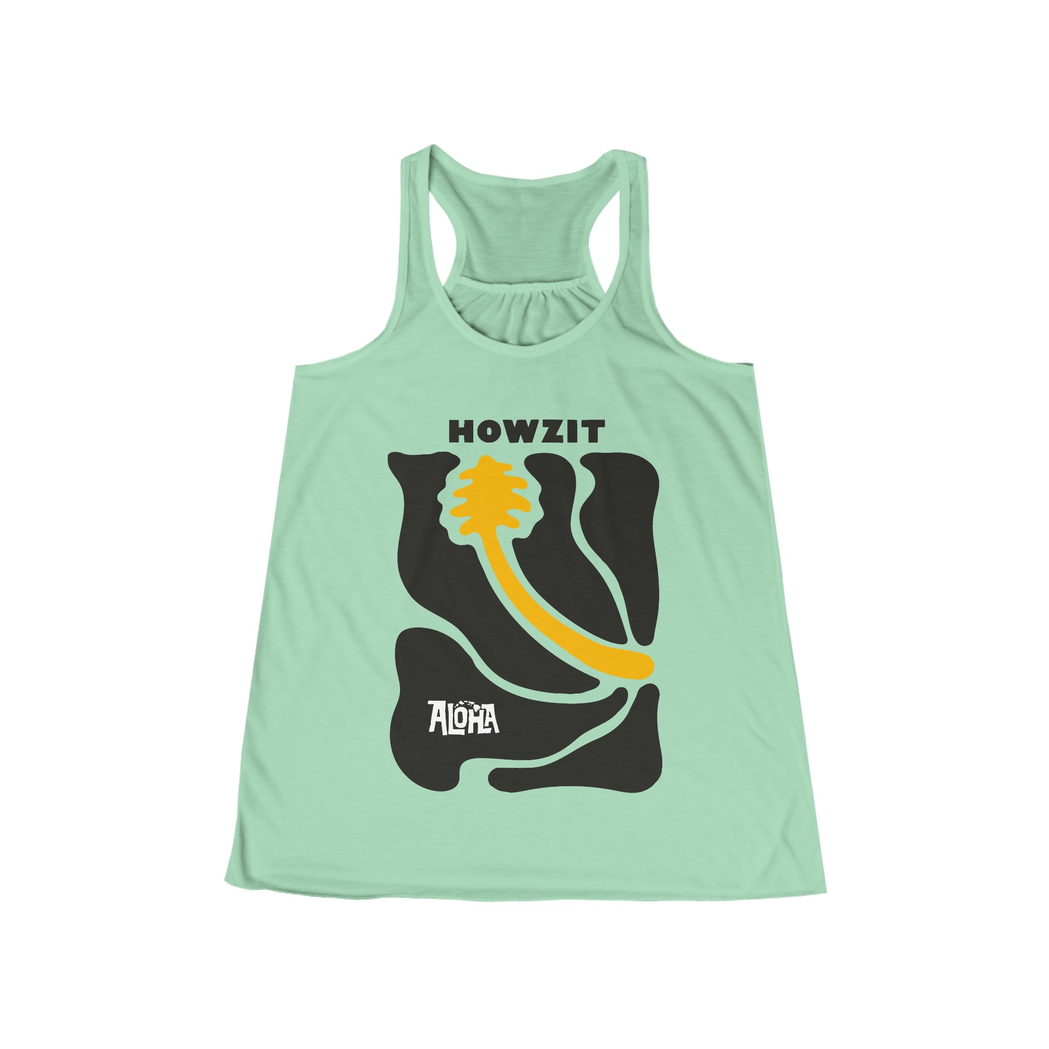 HOWZIT HIBISCUS Custom Womens Flowy Tank