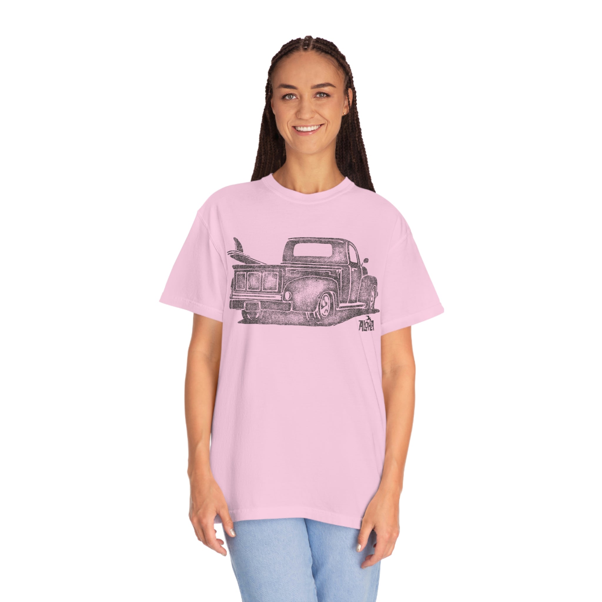 BEACH TRUCK Custom Garment Dyed Cotton Tee