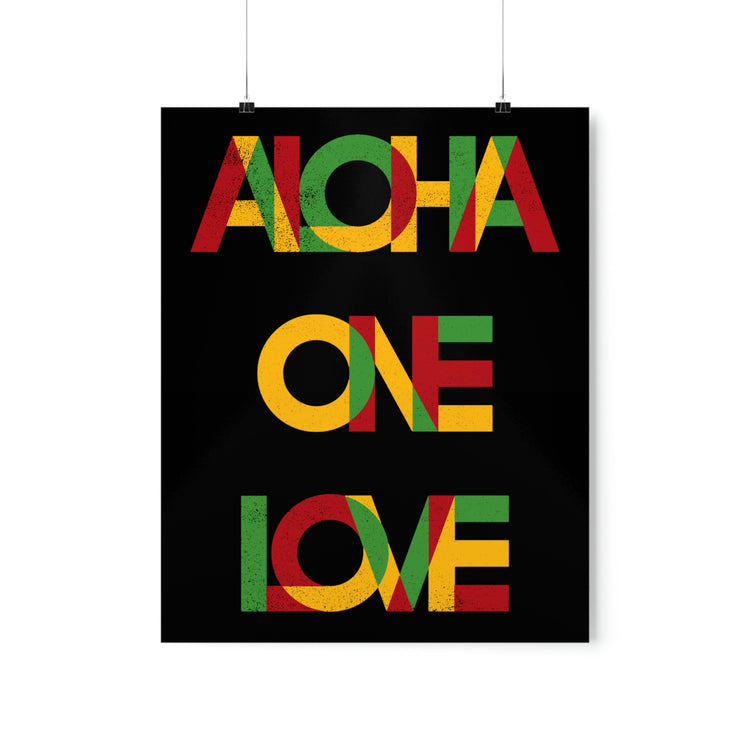 ONE LOVE Premium Matte Vertical Poster