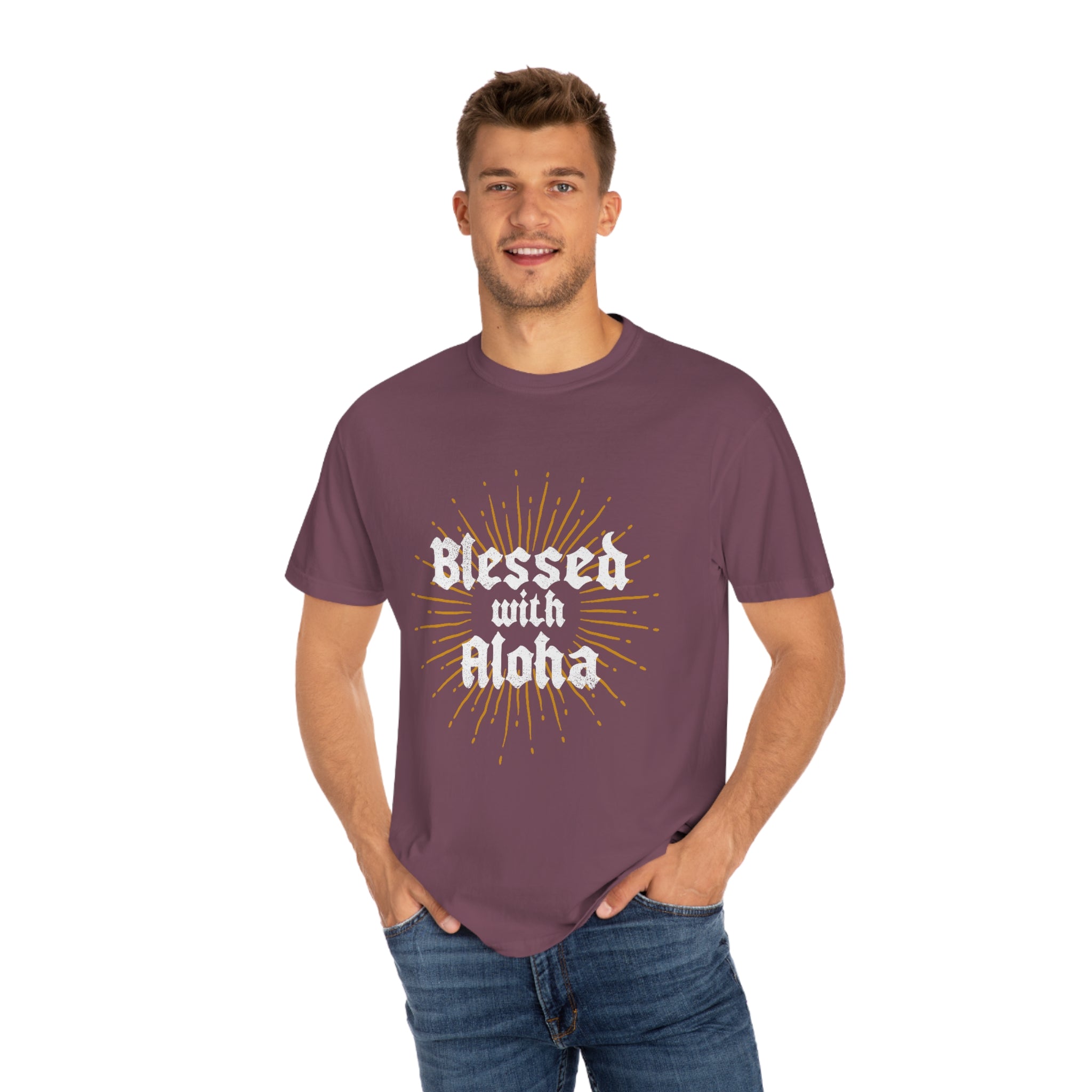 BLESSED Custom Garment Dyed Cotton Tee